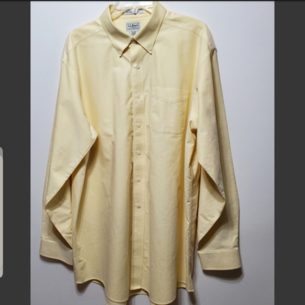 L.L. Bean  Wrinkle Resistant Dress Shirt Size 17.5-36 - Picture 2 of 6